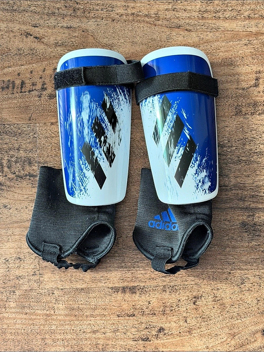 adidas Messi Match Shin Guards Soccer Shin Guards Blue & Black Medium kids